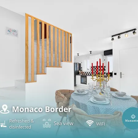 Magnifique 3p Terrasse Vue Mer, Front Monaco - Hj Appartement