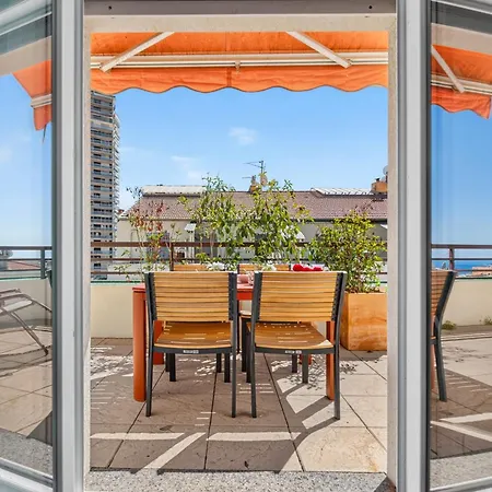 Appartement Magnifique 3p Terrasse Vue Mer, Front Monaco - Hj *